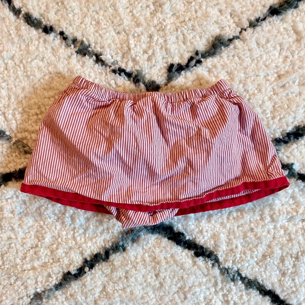 Baby Gap Red White Striped Skirt Bloomers Skort - Picture 3 of 6